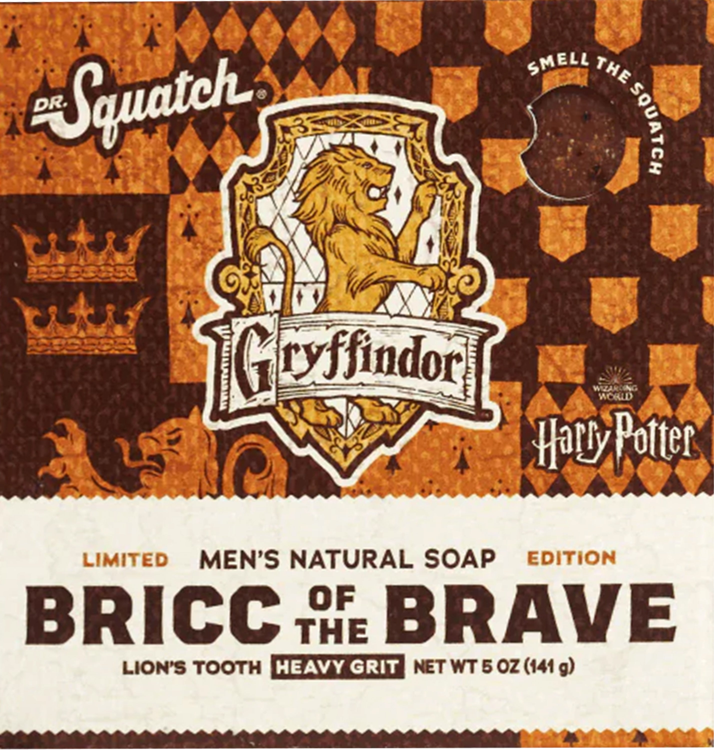 Dr. Squatch x Harry Potter Bricc of the Brave Bar Soap - Gryffindor