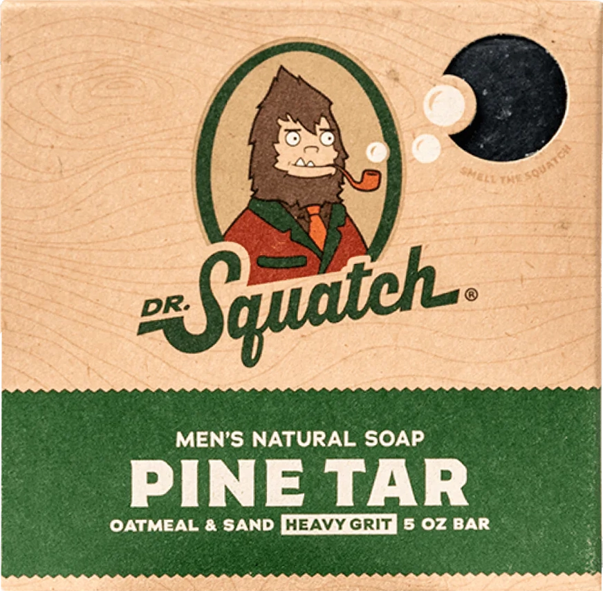 Dr. Squatch Pine Tar Soap - 5oz Free Shipping