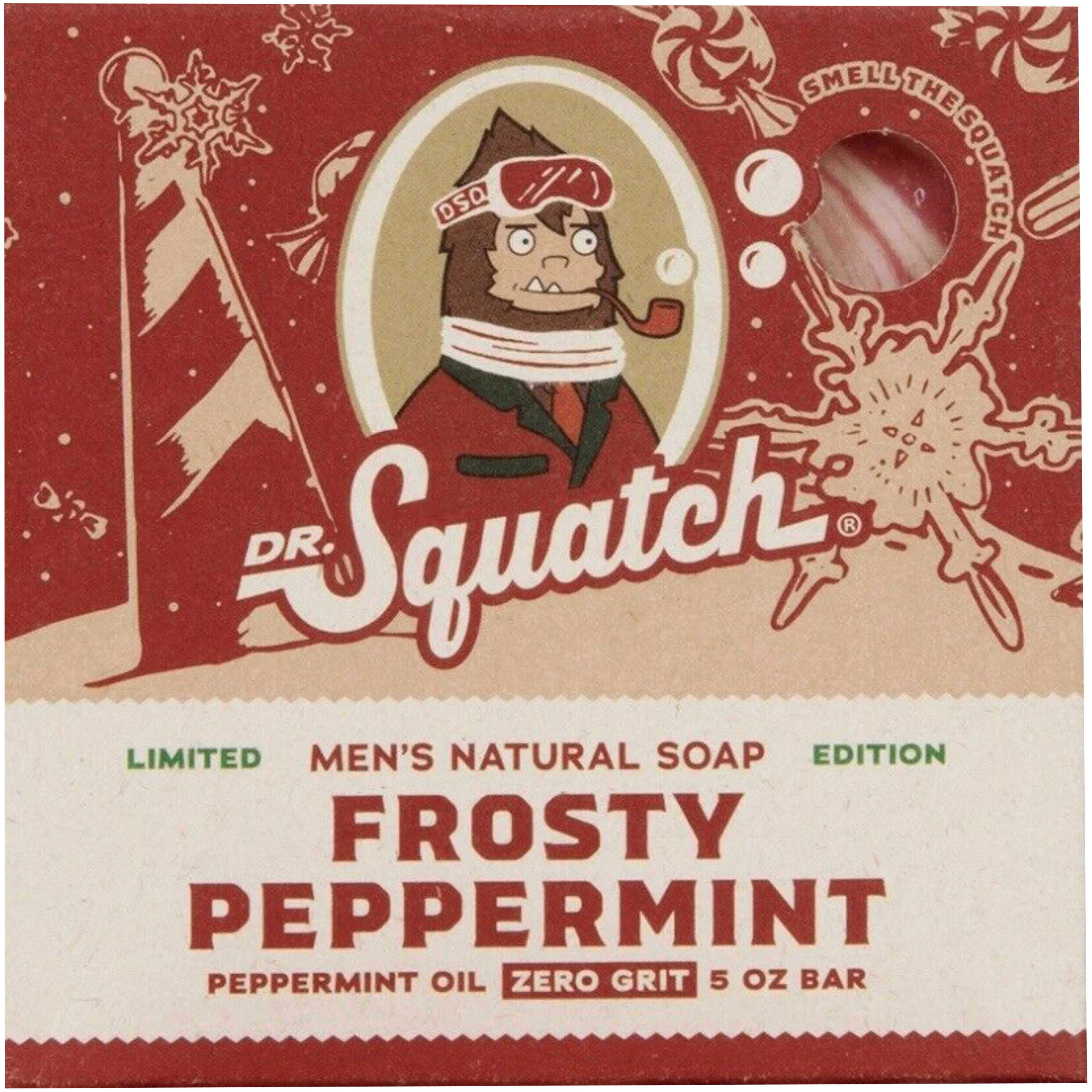 Dr Squatch 2 Pack Of Frosty Peppermint Limited Edition Holiday