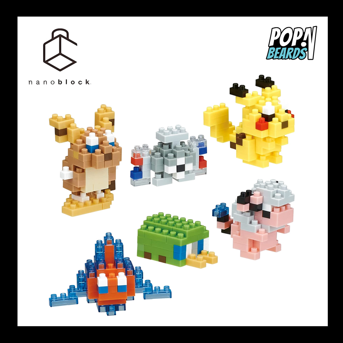 Nanoblock NBMC_31S Mini Nano Pokemon Flying Type 6 Pcs Complete W