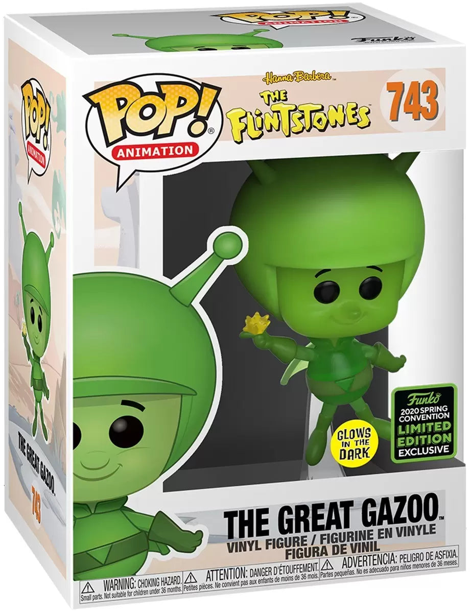 POP! Animation 743 The Flintstones, The Great Gazoo (GITD) Exclusive