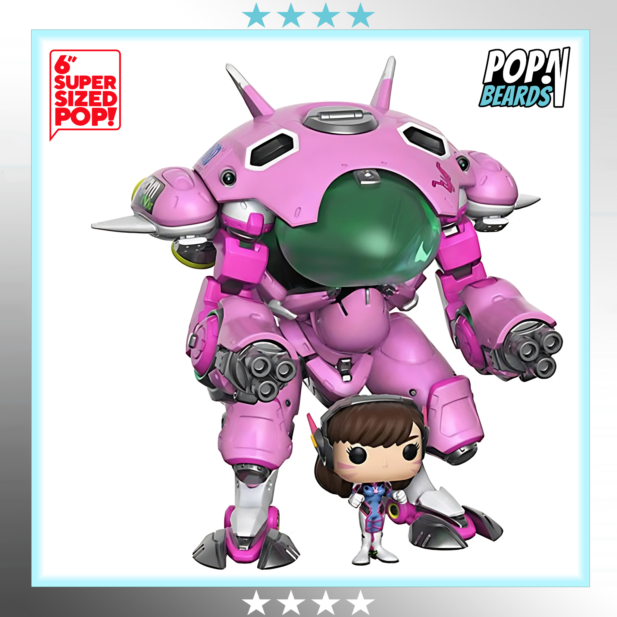 POP! Games: 177 Overwatch, D.VA w/ Meka (Deluxe) – POPnBeards