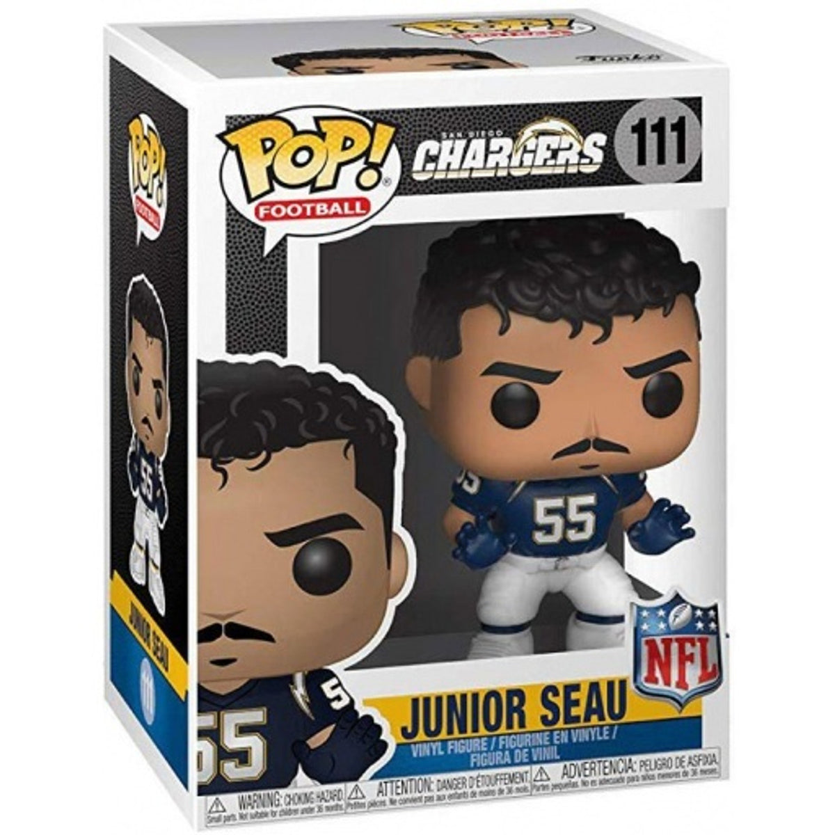 POP! Football: 111 San Diego Chargers, Junior Seau (Legends) – POPnBeards