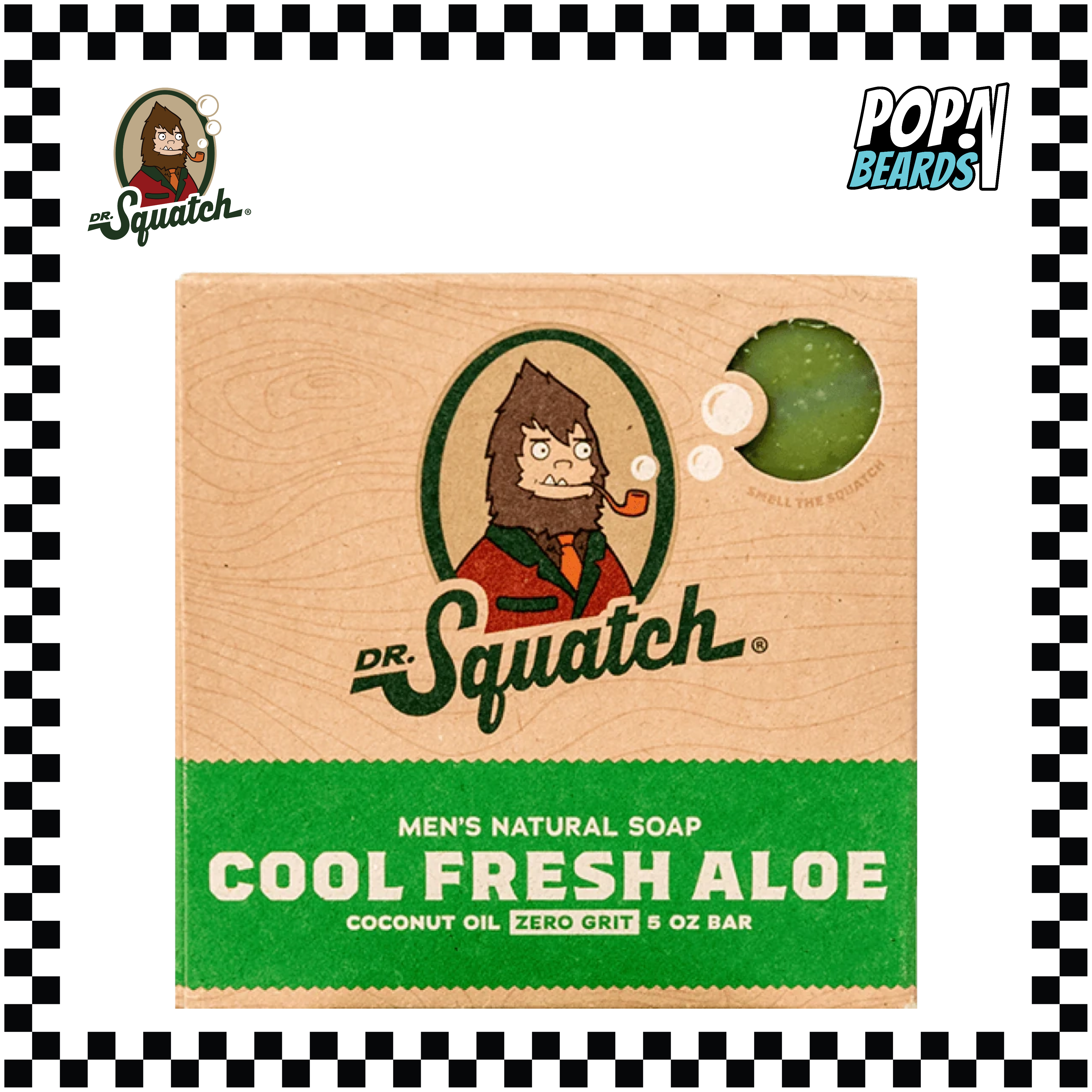 Dr. Squatch All Natural Bar Soap for Men with Zero Grit, Cool Fresh Aloe