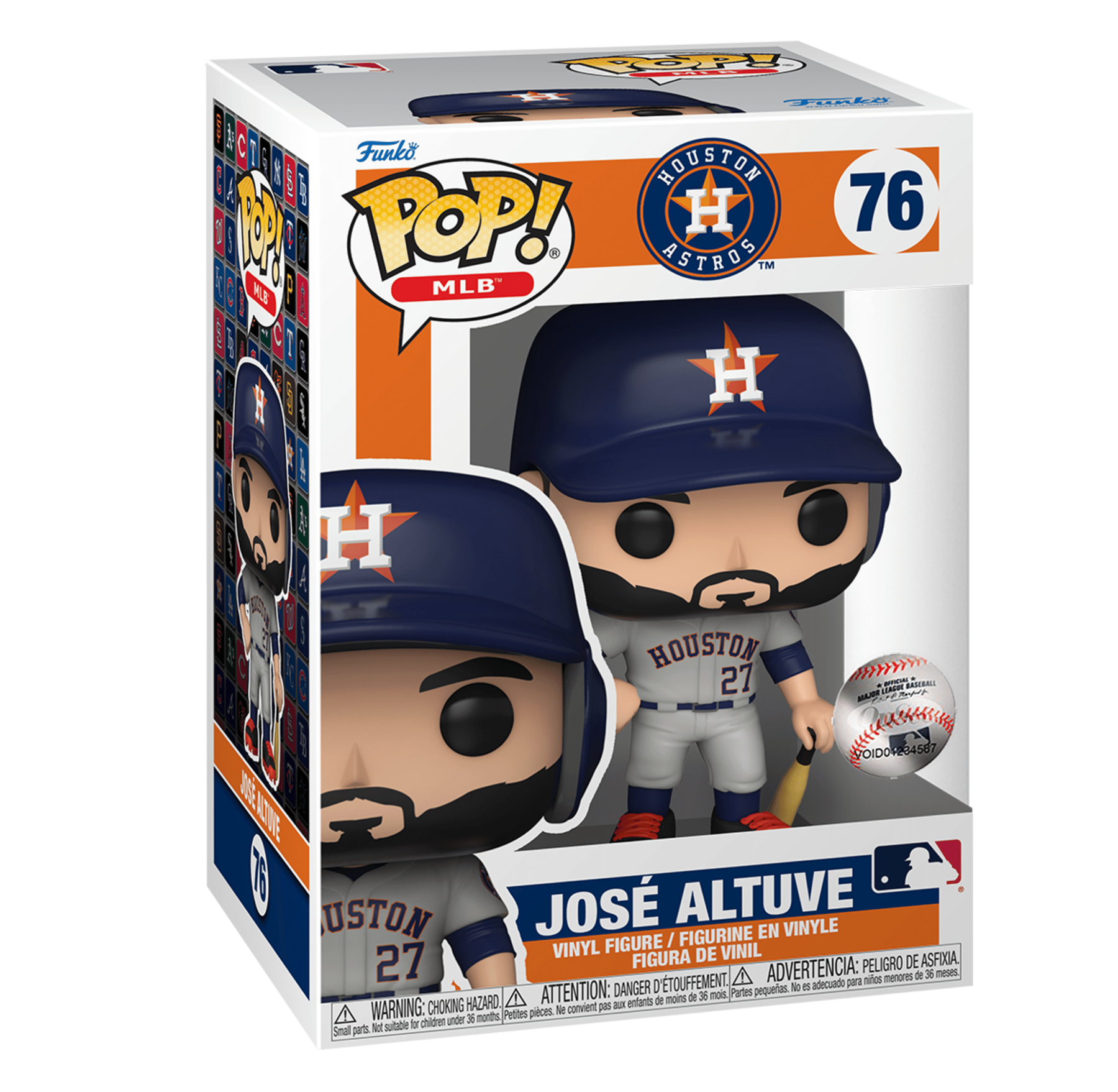 POP! MLB (Baseball): 76 Astros, Jose Altuve (GRY-BLUE Away Jersey