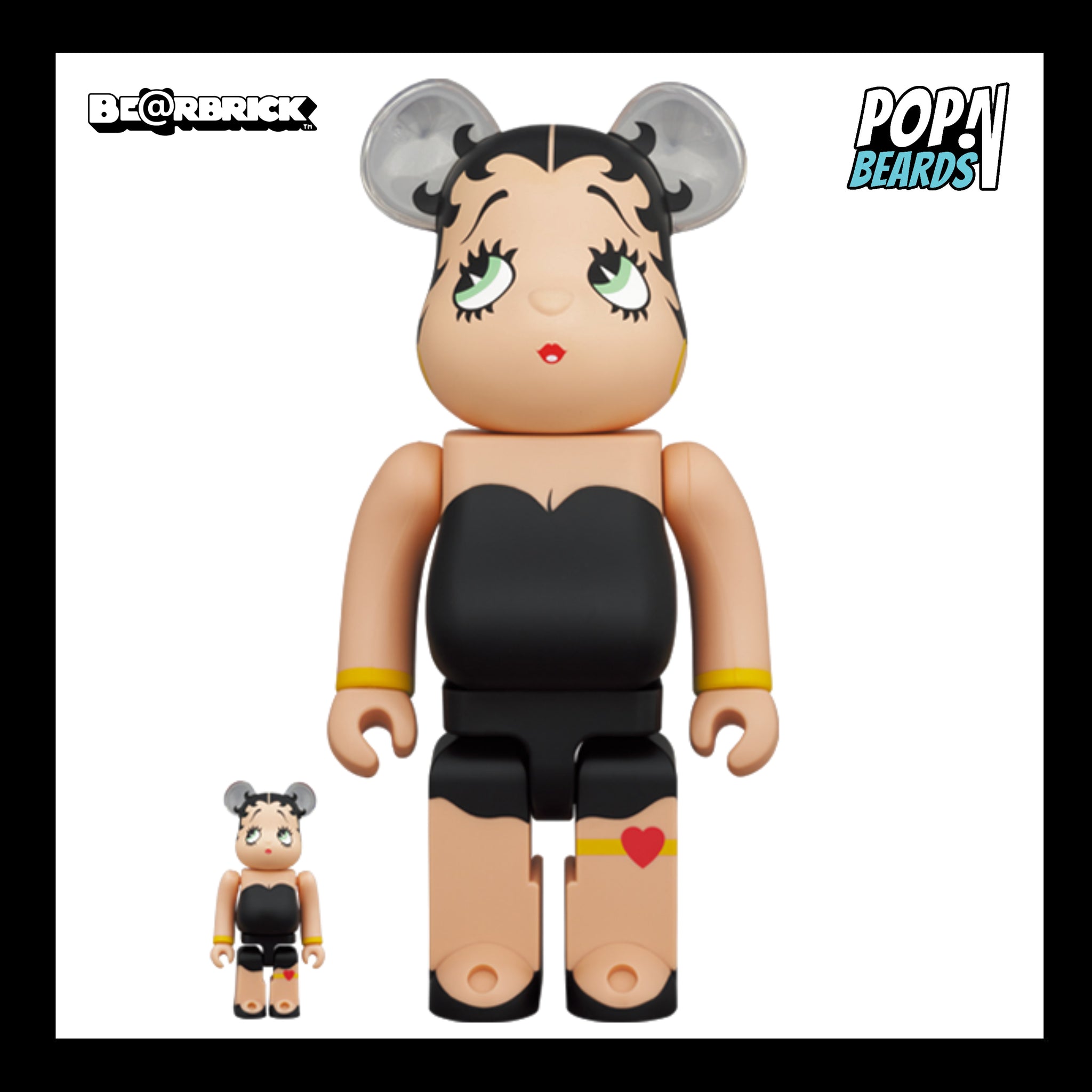 Be@rbrick: Betty Boop (BLK) – POPnBeards