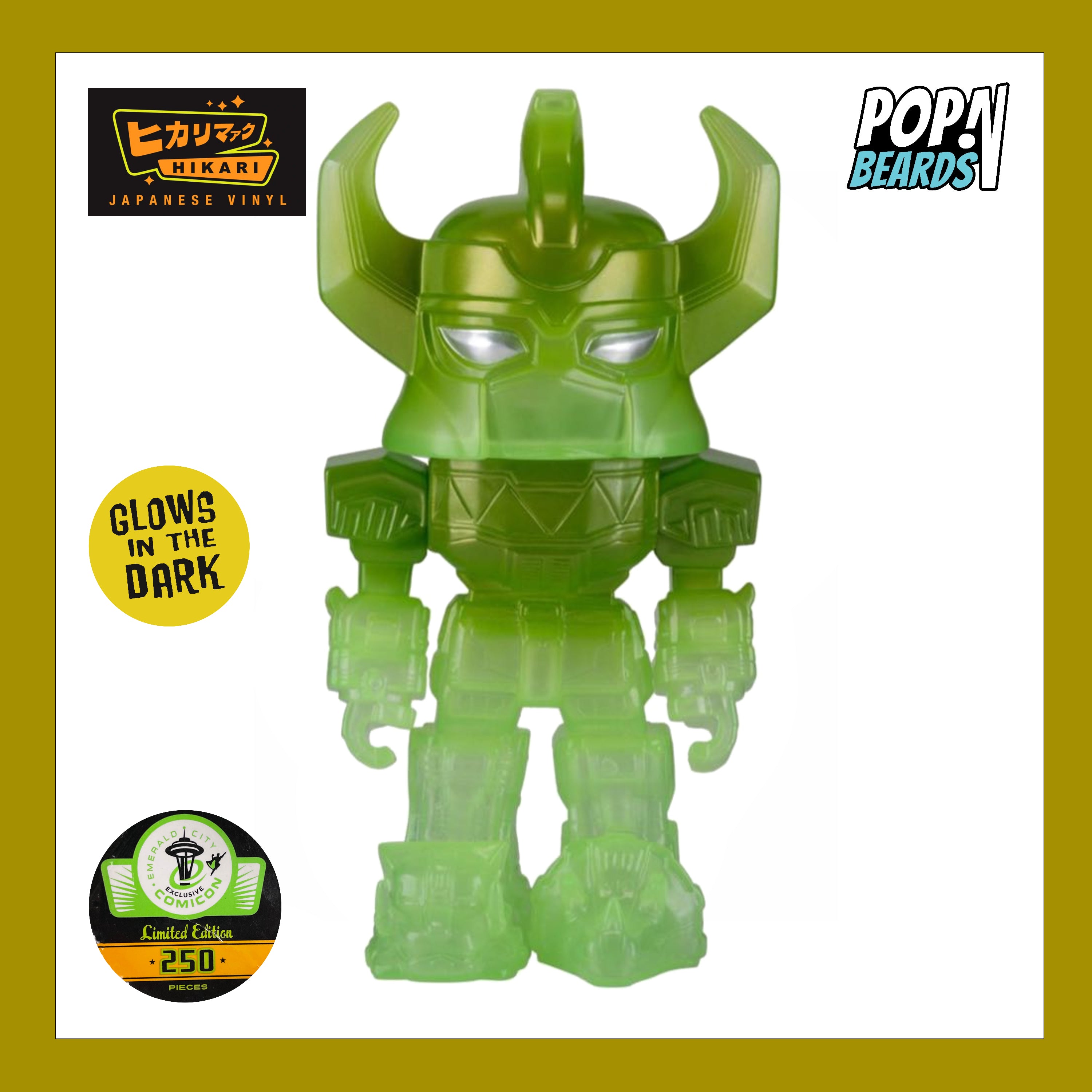 Hikari Premium: Power Rangers, Megazord (Jade) (GITD) (250 PCS) Exclusive