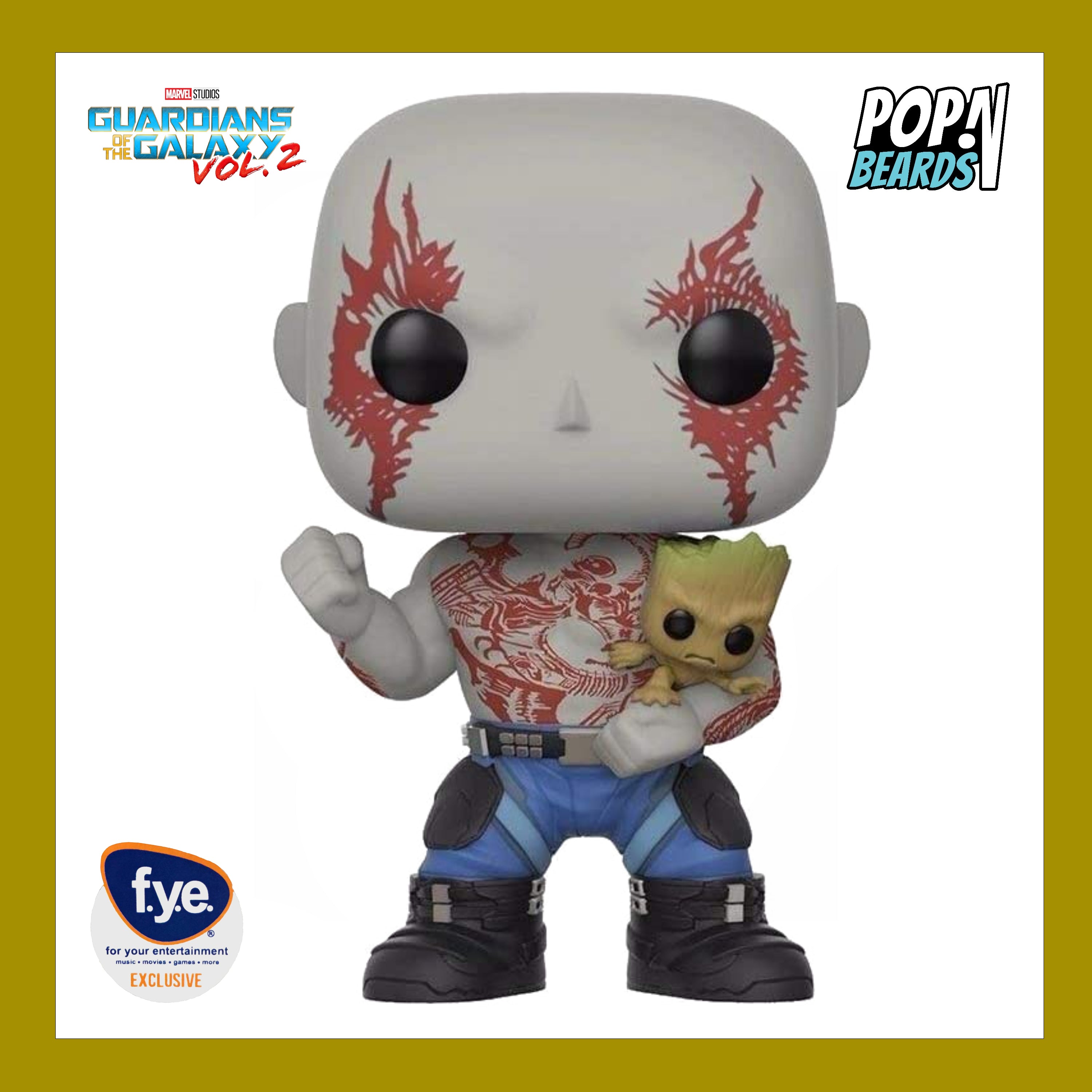 POP! Marvel: 262 Guardians of the Galaxy 2, Drax w/ Groot Exclusive