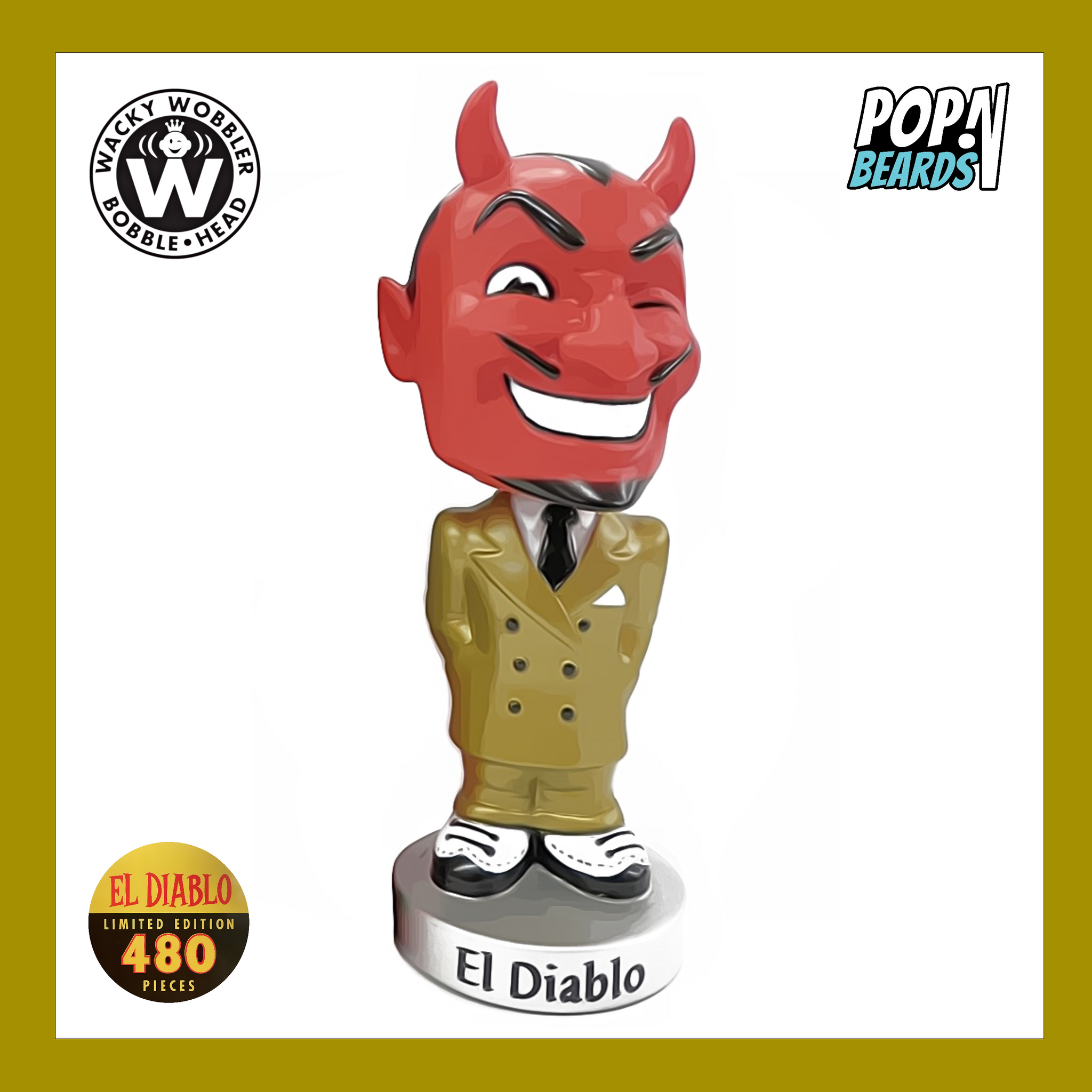 Funko: El Diablo, El Diablo w/ Gold Suit (Wacky Wobbler) (480 PCS) (El  Diablo) Exclusive