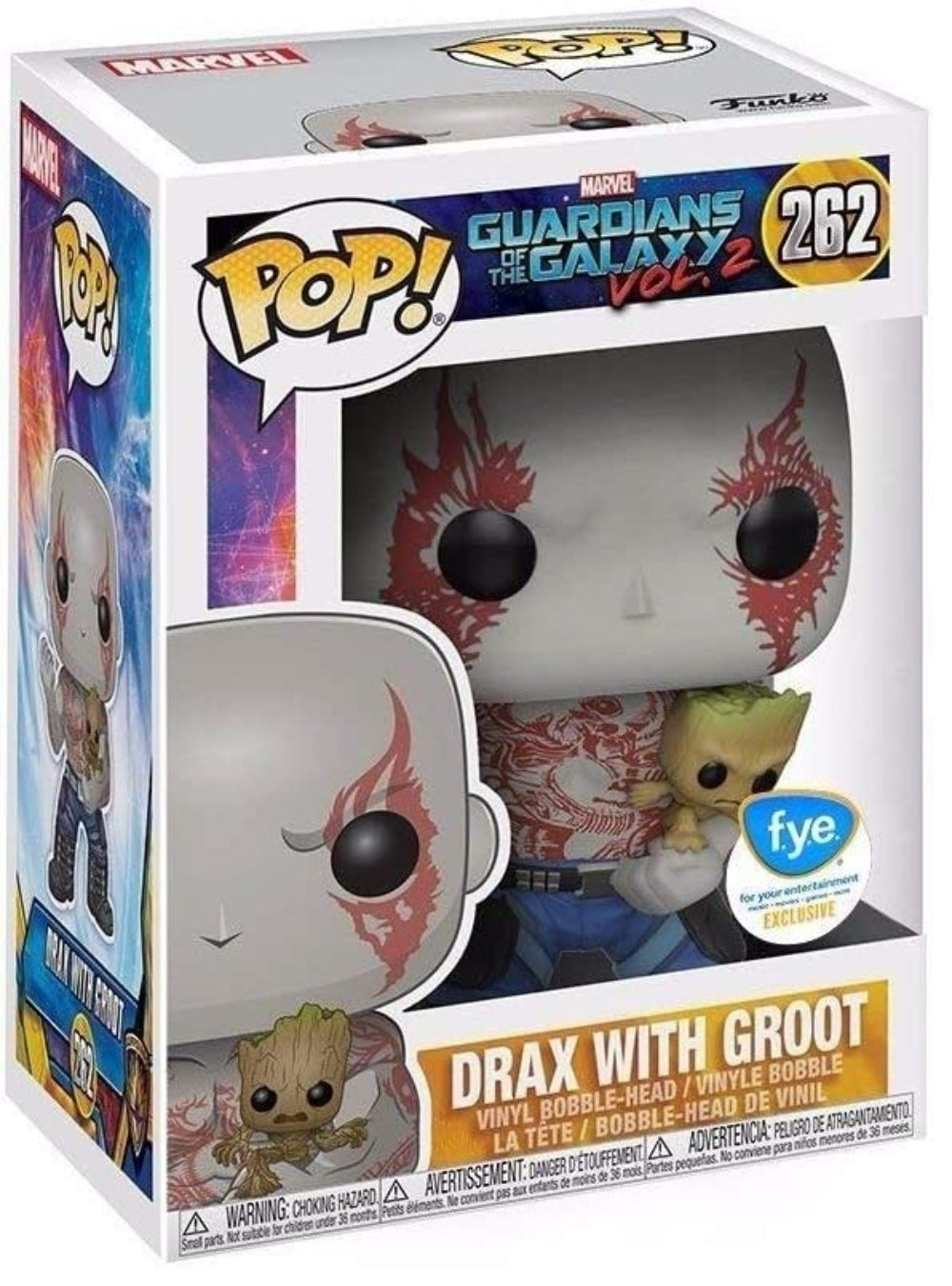 POP! Marvel: 262 Guardians of the Galaxy 2, Drax w/ Groot Exclusive