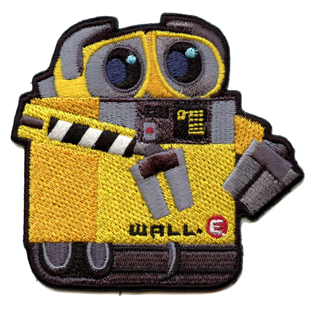 Wall E Iron on Patch, EVE Patches, Wall E Patches Iron on